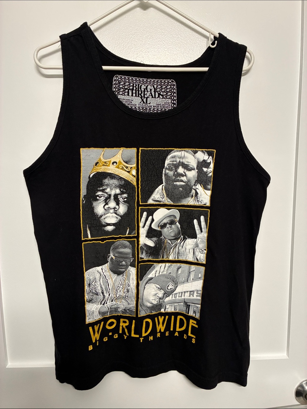 Biggy Threads Notorious B.I.G. Biggie Smalls Graphic Tank Top XL